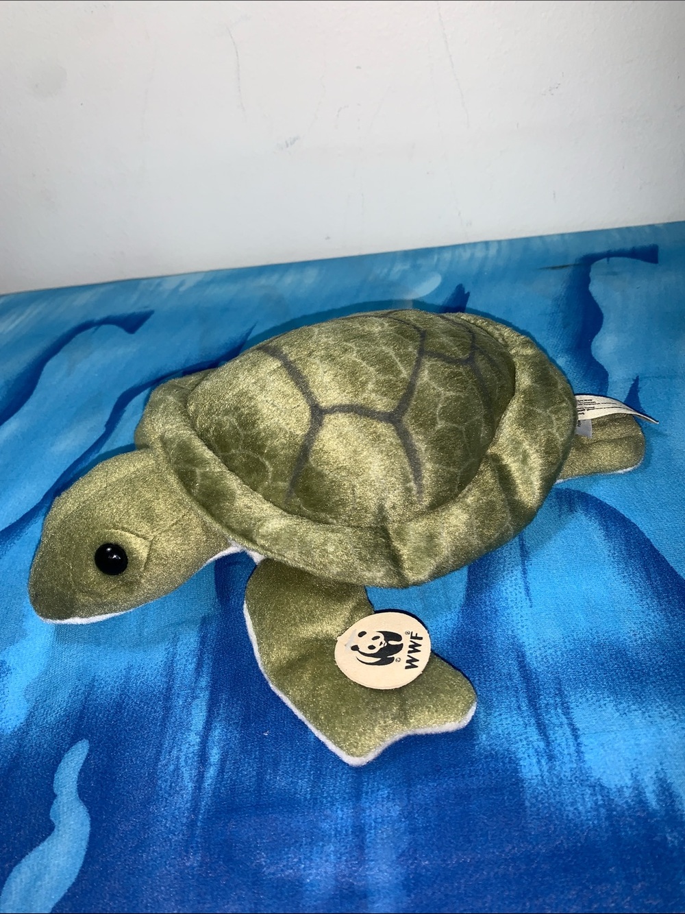 WWF Turtle Plush 9” Length NEW with tag